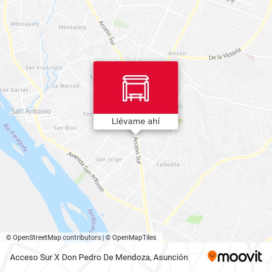 Mapa de Acceso Sur X Don Pedro De Mendoza