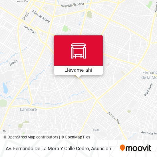 Mapa de Av. Fernando De La Mora Y Calle Cedro