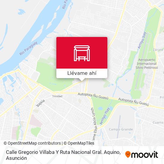Mapa de Calle Gregorio Villaba Y Ruta Nacional Gral. Aquino