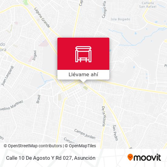 Mapa de Calle 10 De Agosto Y Rd 027