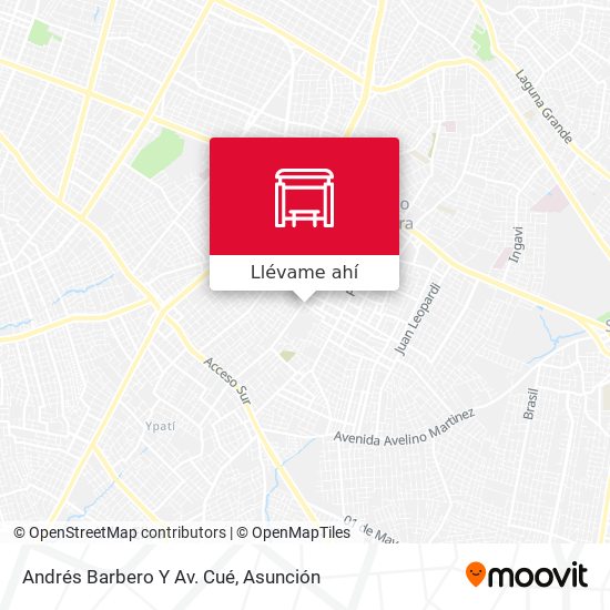 Mapa de Andrés Barbero Y Av. Cué