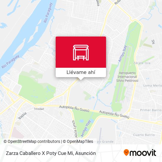 Mapa de Zarza Caballero X Poty Cue Mi
