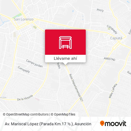 Mapa de Av. Mariscal López (Parada Km.17 ½.)