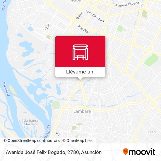 Mapa de Avenida José Felix Bogado, 2780
