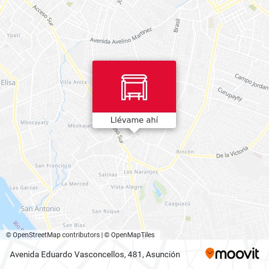 Mapa de Avenida Eduardo Vasconcellos, 481