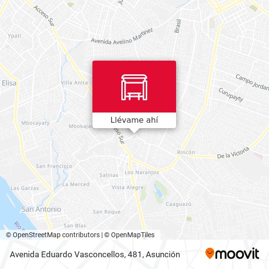 Mapa de Avenida Eduardo Vasconcellos, 481