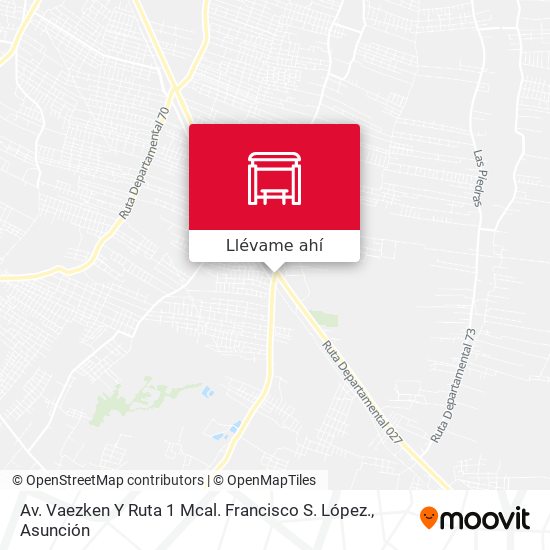 Mapa de Av. Vaezken Y Ruta 1 Mcal. Francisco S. López.