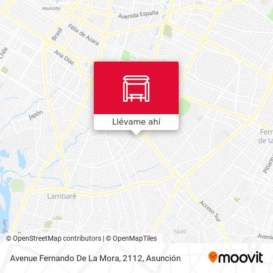 Mapa de Avenue Fernando De La Mora, 2112