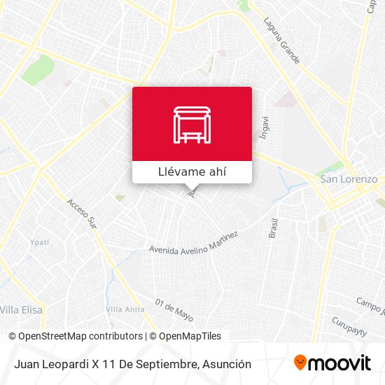 Mapa de Juan Leopardi X 11 De Septiembre