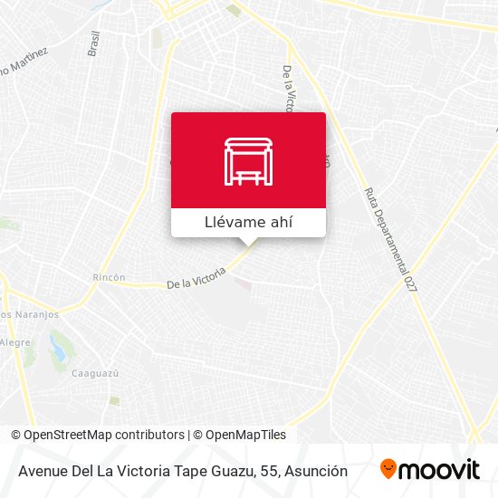 Mapa de Avenue Del La Victoria Tape Guazu, 55