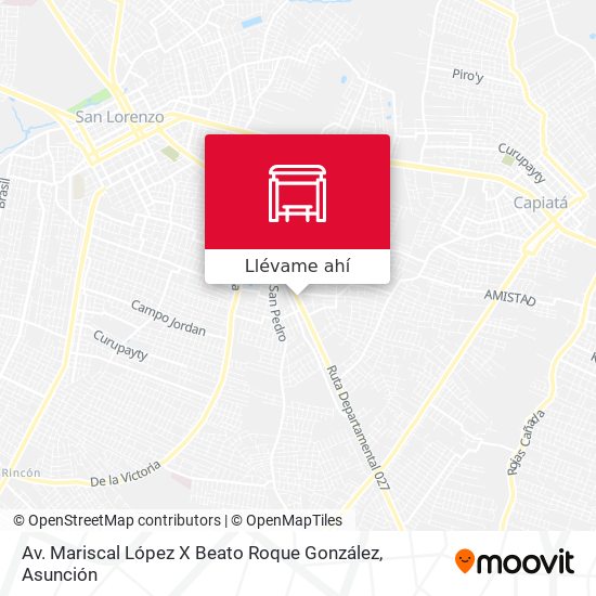 Mapa de Av. Mariscal López X Beato Roque González