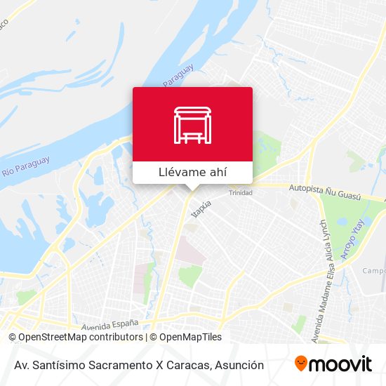 Mapa de Av. Santísimo Sacramento X Caracas