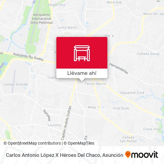 Mapa de Carlos Antonio López X Héroes Del Chaco