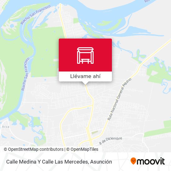 Mapa de Calle Medina Y Calle Las Mercedes