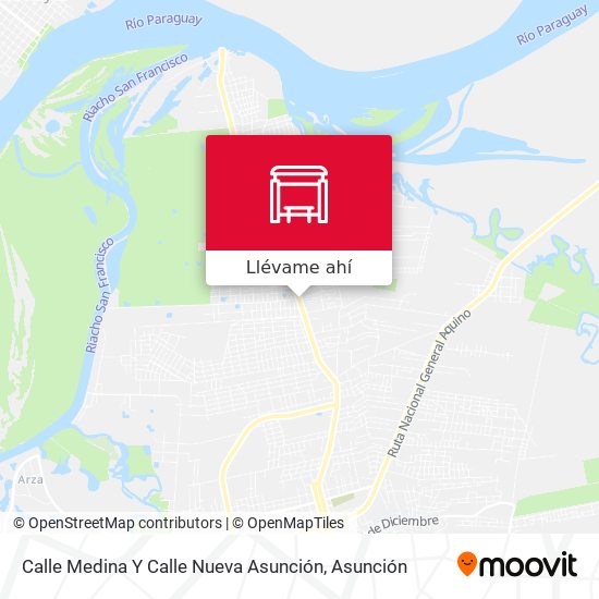 Mapa de Calle Medina Y Calle Nueva Asunción