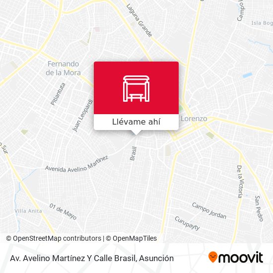 Mapa de Av. Avelino Martínez Y Calle Brasil