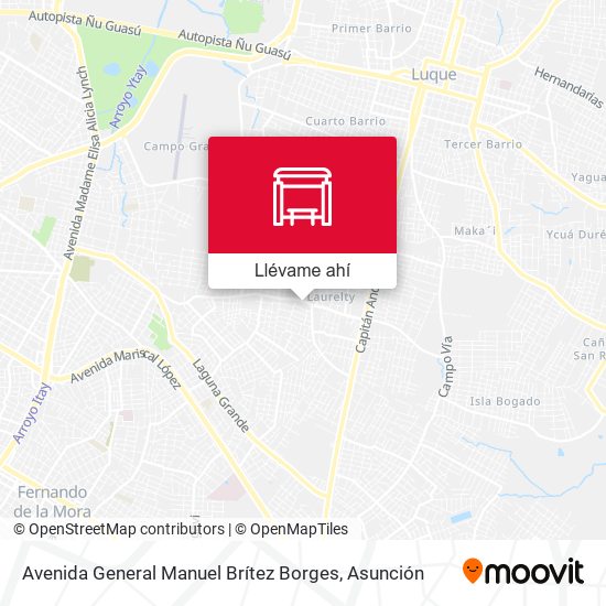 Mapa de Avenida General Manuel Brítez Borges