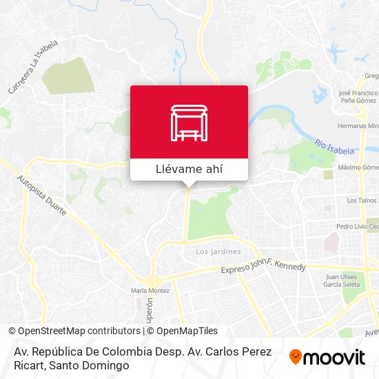 Mapa de Av. República De Colombia Desp. Av. Carlos Perez Ricart