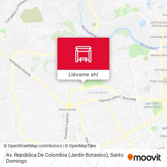 Mapa de Av. República De Colombia (Jardin Botanico)