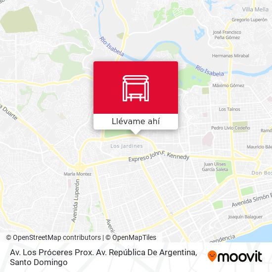 Mapa de Av. Los Próceres Prox. Av. República De Argentina
