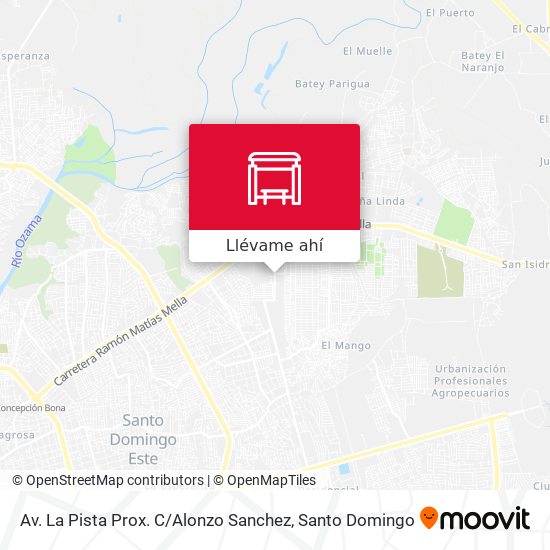 Mapa de Av. La Pista Prox. C / Alonzo Sanchez