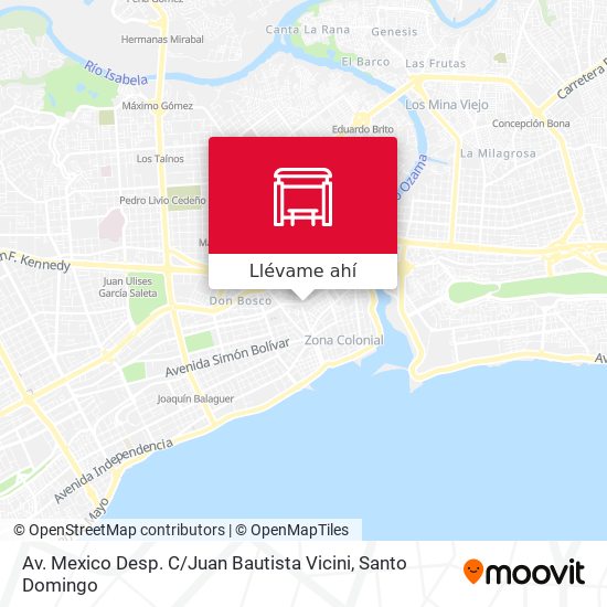 Mapa de Av. Mexico Desp. C / Juan Bautista Vicini