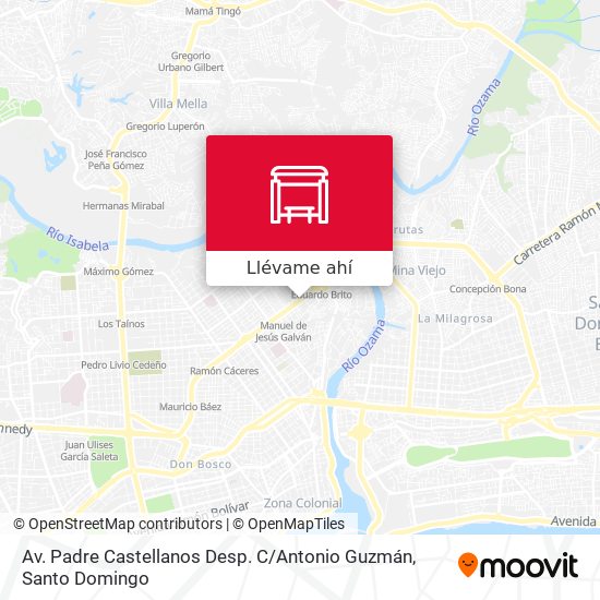 Mapa de Av. Padre Castellanos Desp. C / Antonio Guzmán