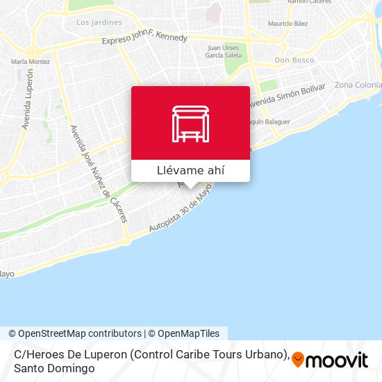 Mapa de C / Heroes De Luperon (Control Caribe Tours Urbano)