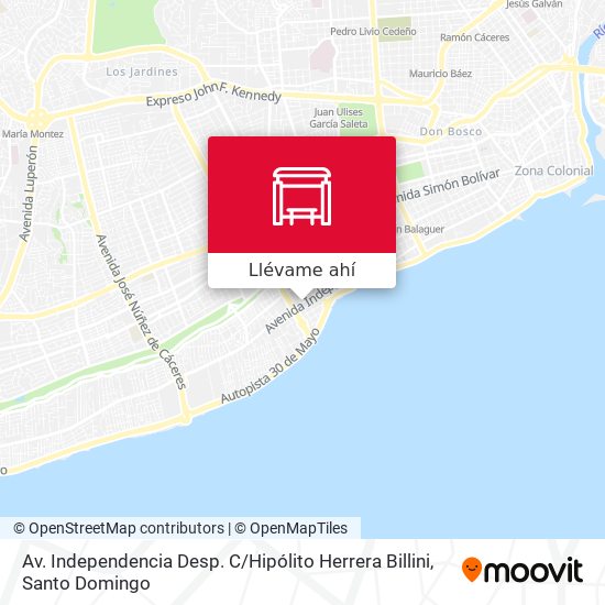 Mapa de Av. Independencia Desp. C / Hipólito Herrera Billini