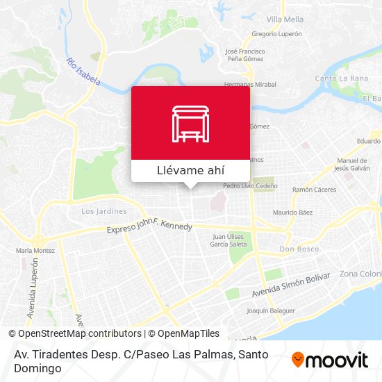 Mapa de Av. Tiradentes Desp. C / Paseo Las Palmas