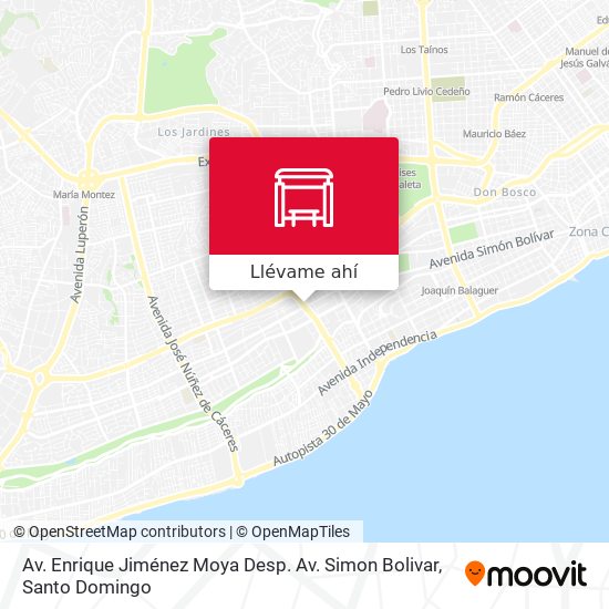 Mapa de Av. Enrique Jiménez Moya Desp. Av. Simon Bolivar