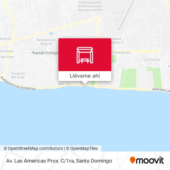 Mapa de Av. Las Americas Prox. C/1ra
