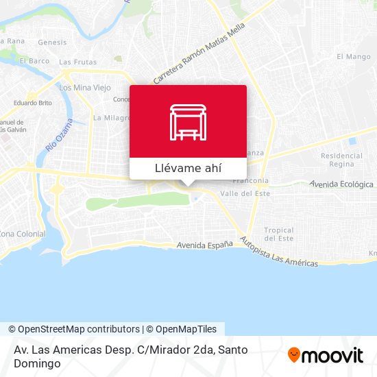 Mapa de Av. Las Americas Desp. C / Mirador 2da