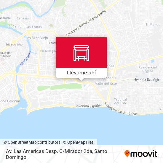 Mapa de Av. Las Americas Desp. C / Mirador 2da
