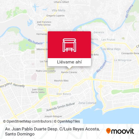 Mapa de Av. Juan Pablo Duarte Desp. C / Luis Reyes Acosta