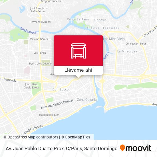 Mapa de Av. Juan Pablo Duarte Prox. C / Paris