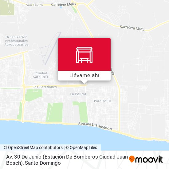 Mapa de Av. 30 De Junio (Estación De Bomberos Ciudad Juan Bosch)