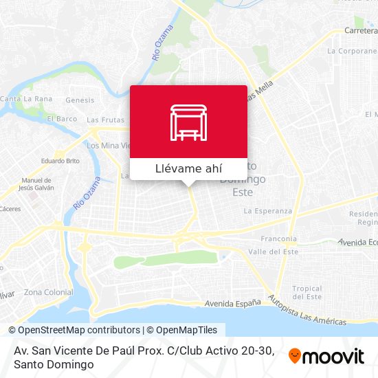 Mapa de Av. San Vicente De Paúl Prox. C / Club Activo 20-30