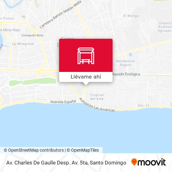 Mapa de Av. Charles De Gaulle Desp. Av. 5ta