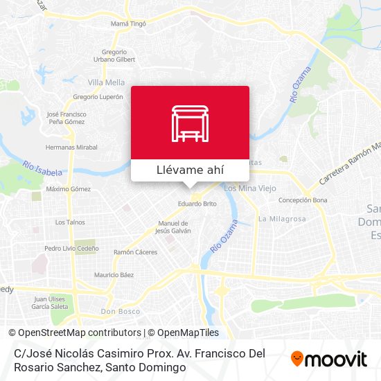 Mapa de C / José Nicolás Casimiro Prox. Av. Francisco Del Rosario Sanchez