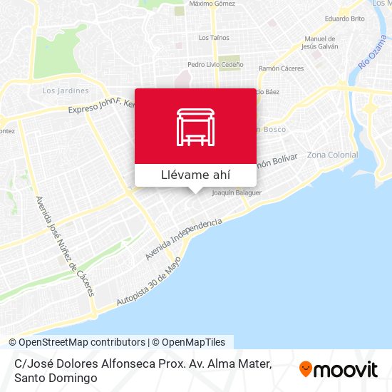 Mapa de C / José Dolores Alfonseca Prox. Av. Alma Mater