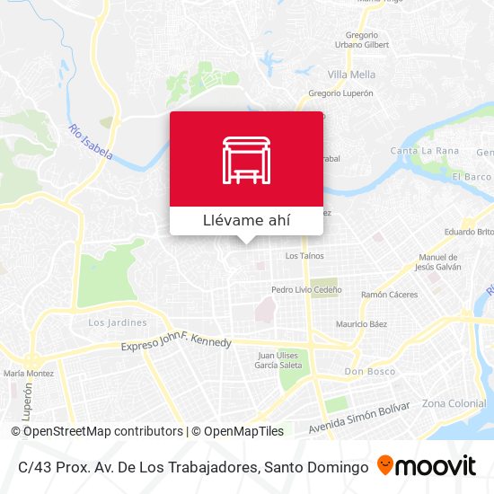 Mapa de C / 43 Prox. Av. De Los Trabajadores