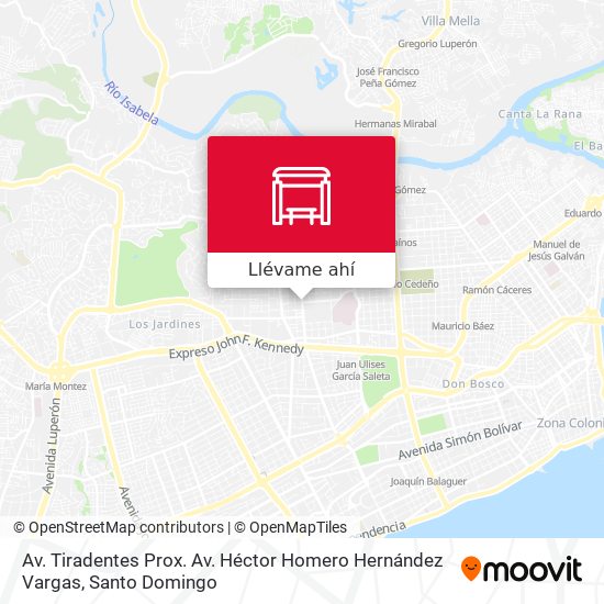 Mapa de Av. Tiradentes Prox. Av. Héctor Homero Hernández Vargas