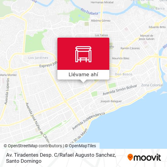 Mapa de Av. Tiradentes Desp. C / Rafael Augusto Sanchez