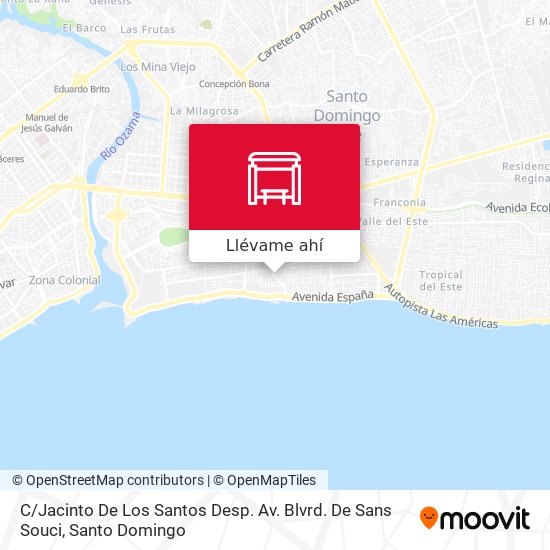 Mapa de C / Jacinto De Los Santos Desp. Av. Blvrd. De Sans Souci