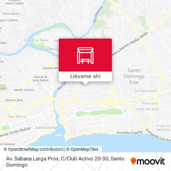 Mapa de Av. Sabana Larga Prox. C / Club Activo 20-30