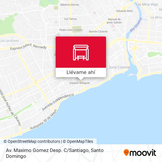 Mapa de Av. Maximo Gomez Desp. C / Santiago