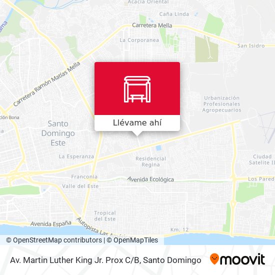 Mapa de Av. Martin Luther King Jr. Prox C / B