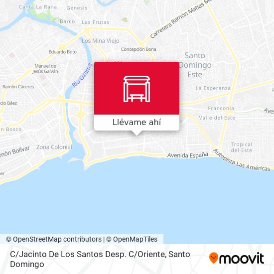 Mapa de C / Jacinto De Los Santos Desp. C / Oriente