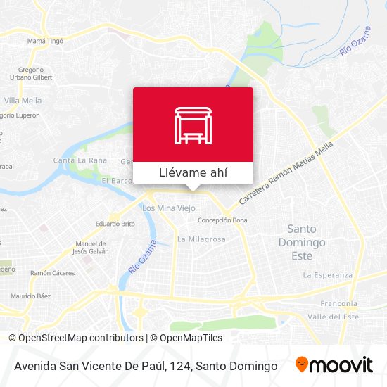 Mapa de Avenida San Vicente De Paúl, 124